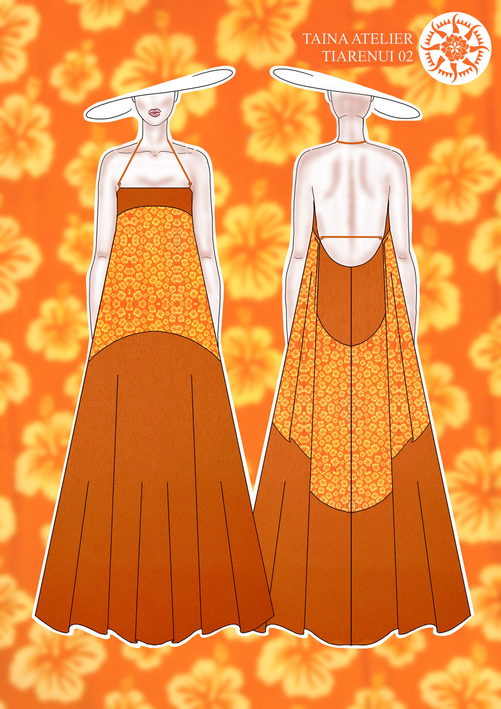 Tiarenui Orange Tiare